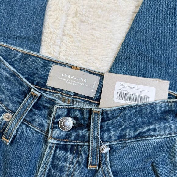 NWT Everlane The Curvy 90s Cheeky Straight Fit Women’s Jeans - Picture 5 of 9